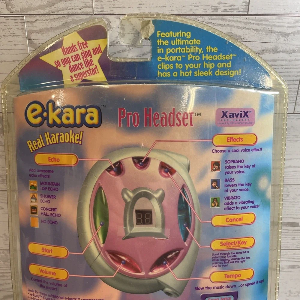 VTG E-Kara Karaoke Pro Headset Plug‎ & Play Karaoke Sealed Hasbro Takara Britney
